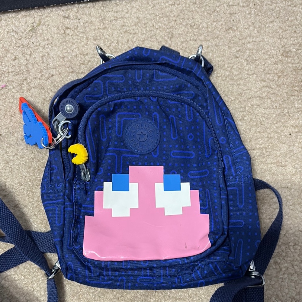 Kipling pac man mini backpack